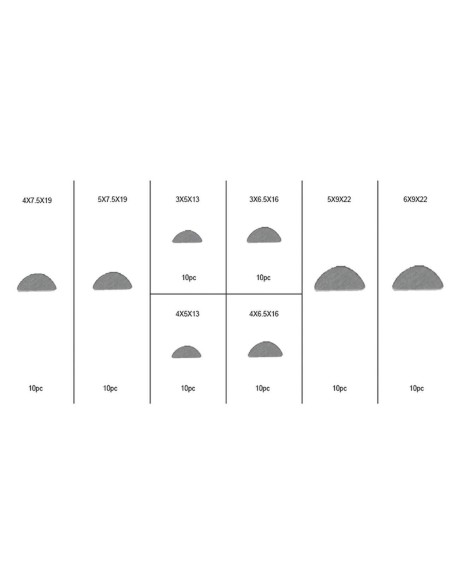 Serie set kit assortimento chiavette a disco Fervi 0263