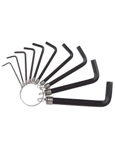 Set 10 pz chiavi esagonali Fervi 0090