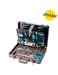 Valigia cassetta set utensili attrezzi chiavi inserti 162 pezzi Fervi 0105