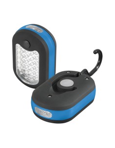 Lampada torcia magnetica portatile 27 led calamita gancio da lavoro Fervi 0291