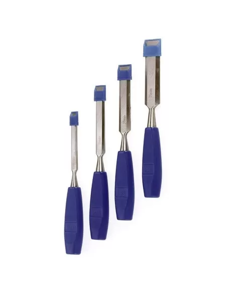 2 - Serie 4 pz scalpelli scalpello utensili da legno Fervi 0300