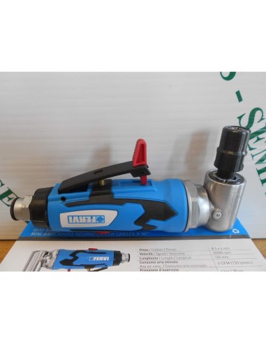 Smerigliatrice pneumatica angolare angolo 90° aria compressa Fervi 0416
