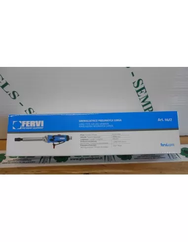 2 - Smerigliatrice pneumatica assiale lunga 295 mm aria compressa fresa Fervi 0417