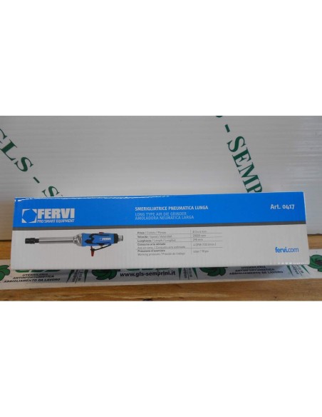 Smerigliatrice pneumatica assiale lunga 295 mm aria compressa fresa Fervi 0417