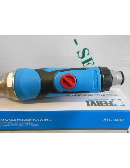 6 - Smerigliatrice pneumatica assiale lunga 295 mm aria compressa fresa Fervi 0417