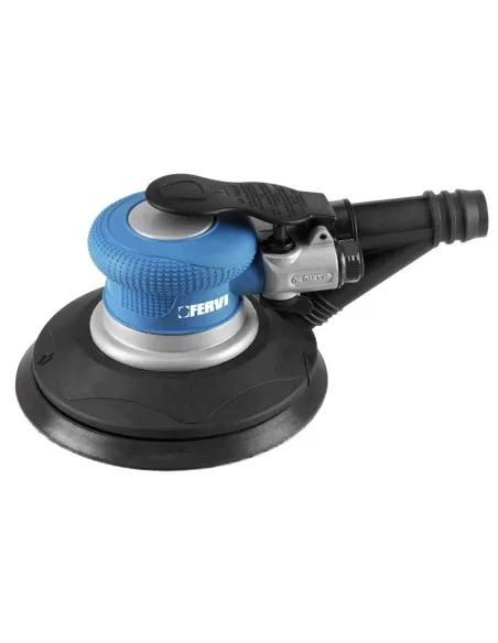1 - Levigatrice pneumatica rotorbitale 150 mm con aspirazione integrata Fervi 0421