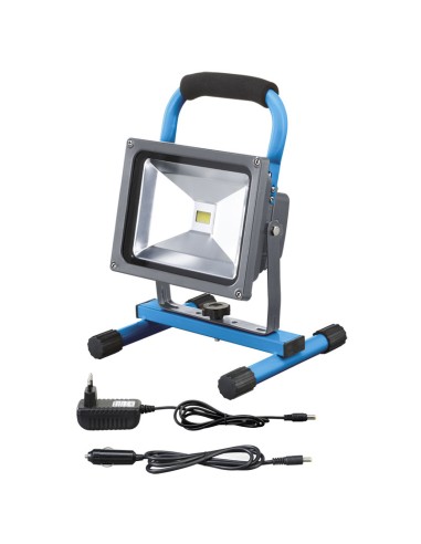1 - Faretto torcia a led ricaricabile 20w 600/1450 lm professionale Fervi 0445/20
