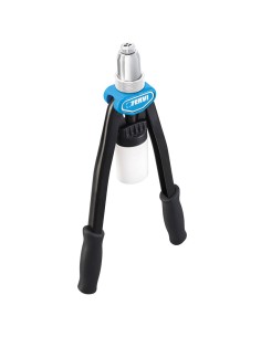 Rivettatrice a doppia leva per rivetti da 3 a 6,4 mm testina rotante Fervi 0454