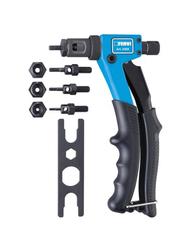 Rivettatrice per inserti filettati rivetti filetti m3 m4 m5 m6 Fervi 0469