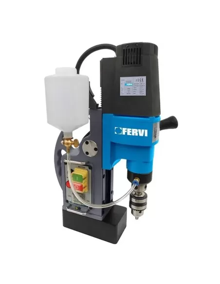 2 - Trapano magnetico carotatrice colonna raffreddamento liquido 900w Fervi 0518/20