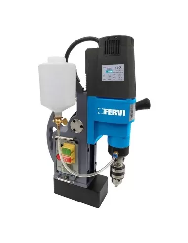 2 - Trapano magnetico carotatrice colonna raffreddamento liquido 1100w Fervi 0518/30