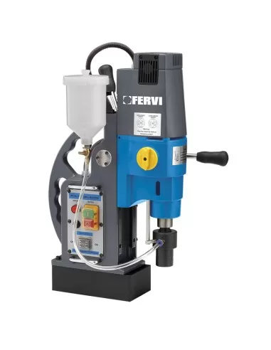 1 - Trapano magnetico carotatrice colonna raffreddamento liquido 1500w Fervi 0518/50