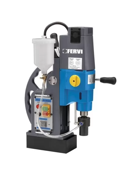 2 - Trapano magnetico carotatrice colonna raffreddamento liquido 1500w Fervi 0518/50