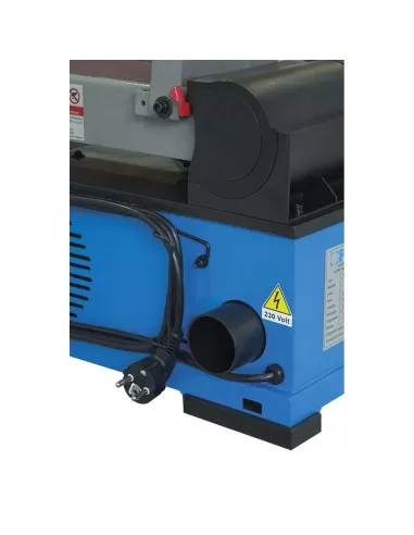 2 - Levigatrice nastro 100 mm e disco 150 mm banco inclinabile combinata Fervi 0523