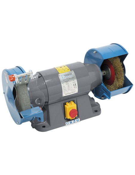 Smerigliatrice mola spazzola combinata da banco 900 w Fervi 0554/400v