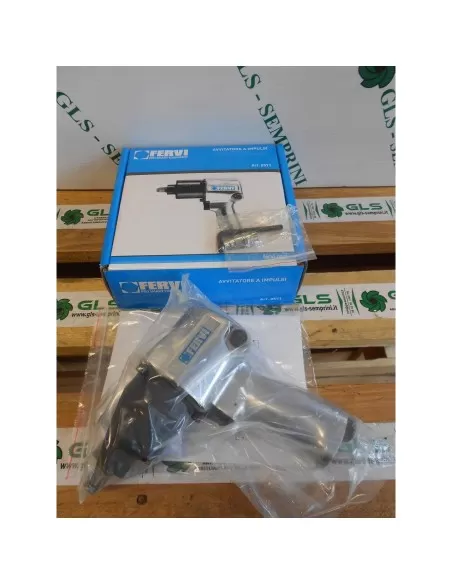 3 - Avvitatore ad impulsi pneumatico 1/2" pistola aria compressa 610 nm Fervi 0571