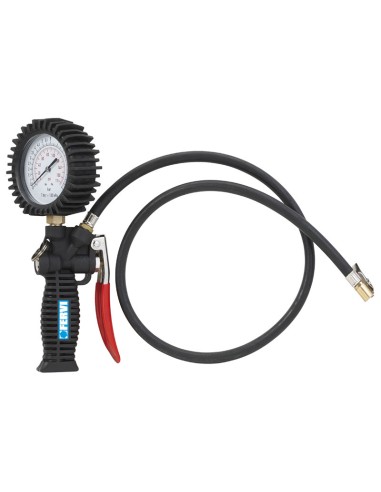 Manometro pistola di gonfiaggio misuratore pressione gomme Fervi 0609