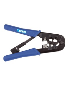 Pinza crimpatrice crimpare x connettori rete plug rj11 rj12 rj45 Fervi 0628