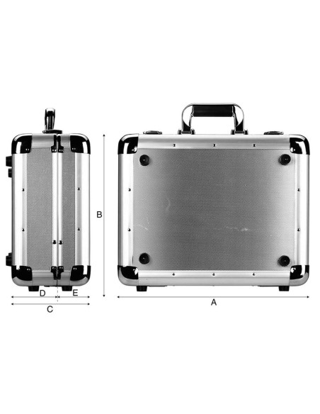 Valigia borsa porta utensili cassetta attrezzi da lavoro in alluminio Fervi 0680