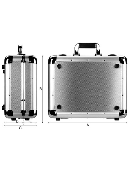 Valigia borsa porta utensili cassetta attrezzi da lavoro in alluminio Fervi 0681