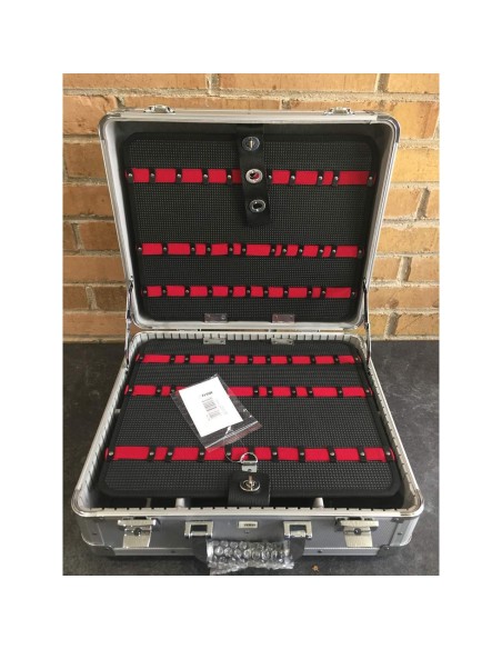 Valigia borsa porta utensili cassetta attrezzi da lavoro in alluminio Fervi 0681