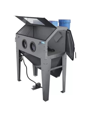 Sabbiatrice con aspiratore cabina sabbiatura sabbiare Fervi 0687