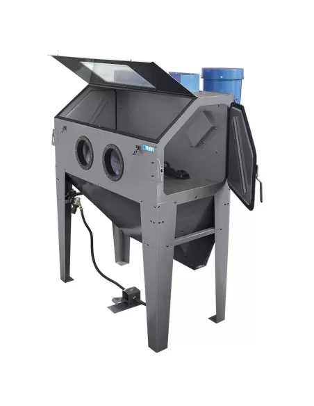 Sabbiatrice con aspiratore cabina sabbiatura sabbiare Fervi 0687