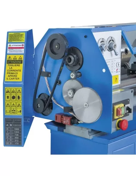 Tornio parallelo da banco ferro metallo Fervi 0708