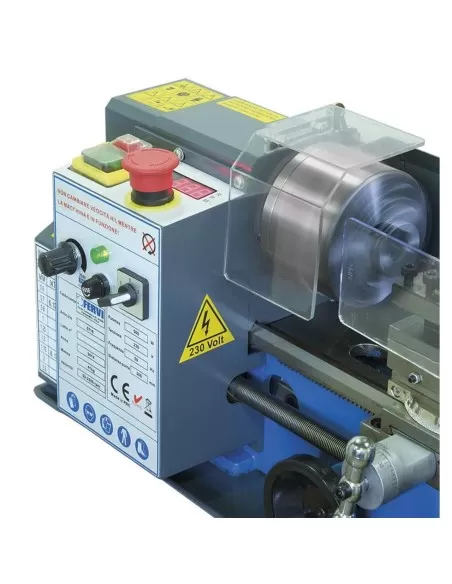 Tornio parallelo ferro metallo velocita variabile avanzamenti Fervi 0716