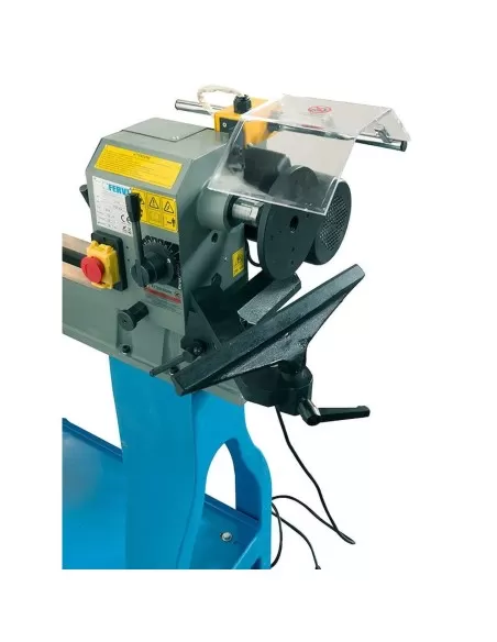 2 - Tornio da legno 1100 mm con banco in ghisa Fervi 0758