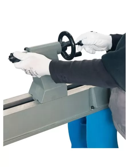 3 - Tornio da legno 1100 mm con banco in ghisa Fervi 0758