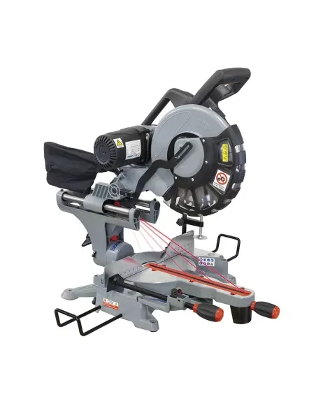 1 - Troncatrice radiale per legno Fervi 0871 sega circolare ø 305 laser