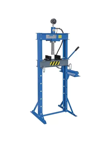 Pressa manuale idraulica pistone 20 t pistone con manometro Fervi p001/20