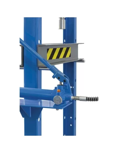 Pressa manuale idraulica pistone 20 t pistone con manometro Fervi p001/20