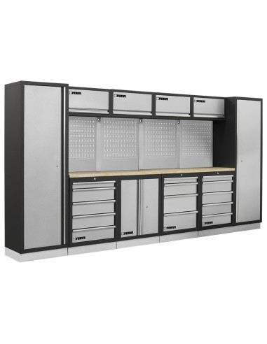 Arredamento modulare officina mobili banchi armadi cassettiere Fervi a007a