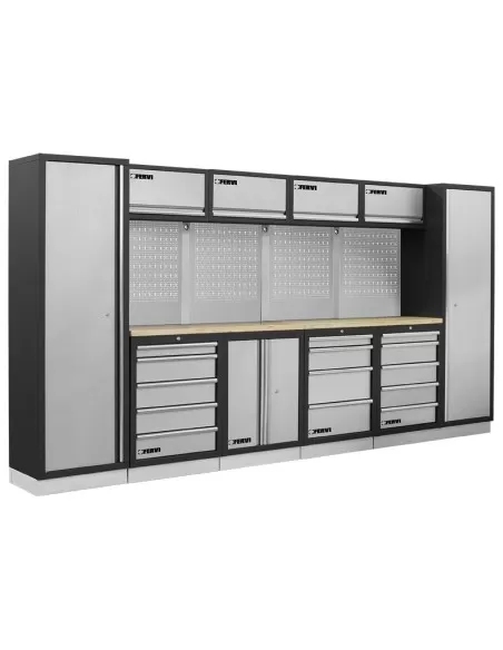 Arredamento modulare officina mobili banchi armadi cassettiere Fervi a007a Arredamento modulare officina mobili banchi armadi cassettiere Fervi a007a