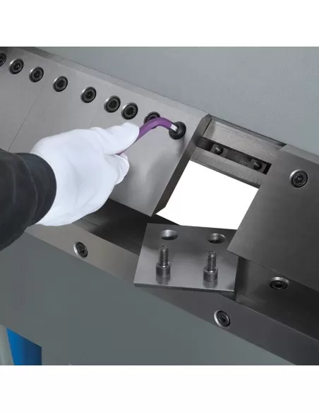 4 - Piegatrice pressa manuale x lamiera grembiale 1020 mm Fervi p008/102