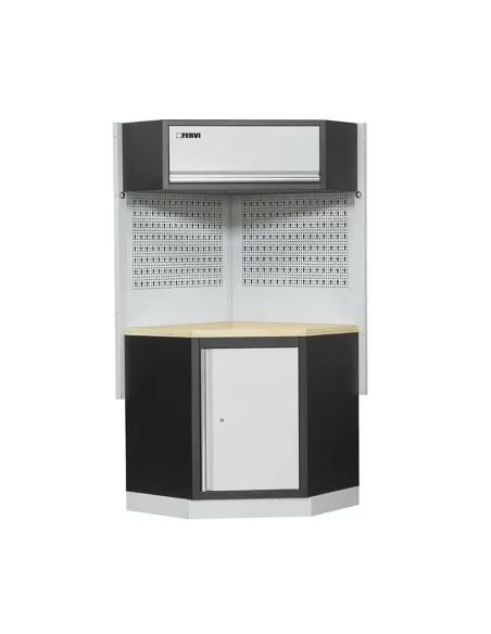Angolo arredamento modulare per officina armadio banco Fervi a007f