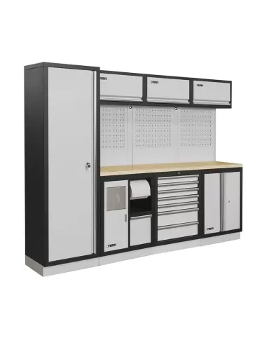 Arredamento modulare officina mobili banchi armadi cassettiere Fervi a007g