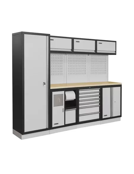 Arredamento modulare officina mobili banchi armadi cassettiere Fervi a007g
