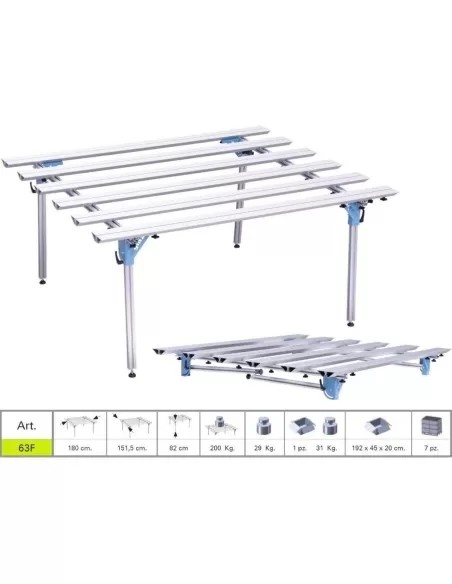 1 - Banco da lavoro per lastre e piastrelle di grande formato Sigma 63f