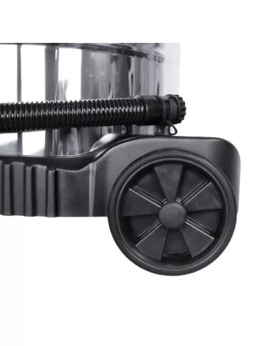 5 - Bidone aspirasolidi e liquidi Scheppach asp50-es in inox 50lt 1400w