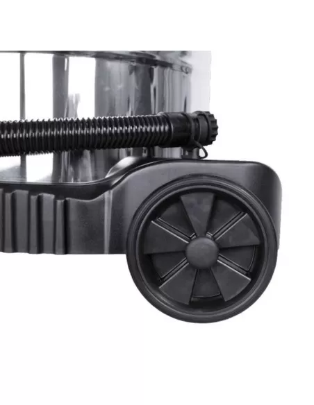 5 - Bidone aspirasolidi e liquidi Scheppach asp50-es in inox 50lt 1400w