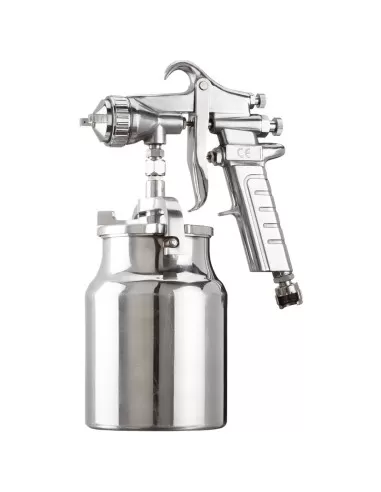 1 - Pistola aerografo vernice serbatoio inferiore 1 lt ugello 1.8 mm Fervi a162ds