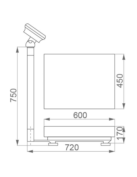 Bilancia elettronica digitale industriale contapezzi 150 kg Fervi b004/150