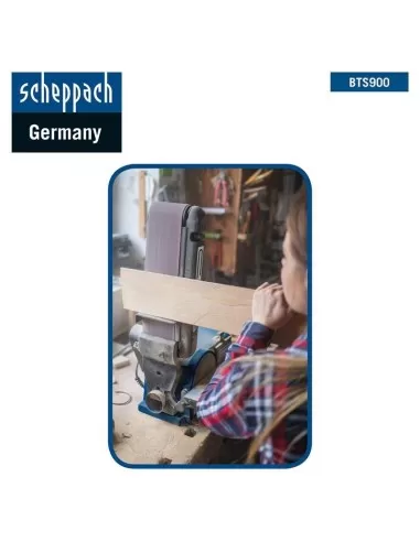 Levigatrice combinata da banco a nastro 100mm piu' disco 150mm Scheppach bts900