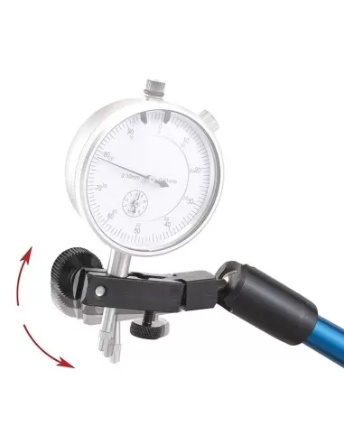 5 - Supporto snodabile idraulico base magnetica x comparatore Fervi s046