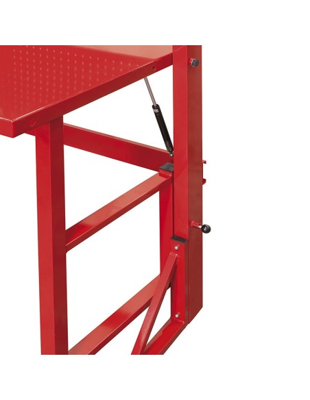 Banco da lavoro richiudibile in acciaio officina utensili Fervi b019