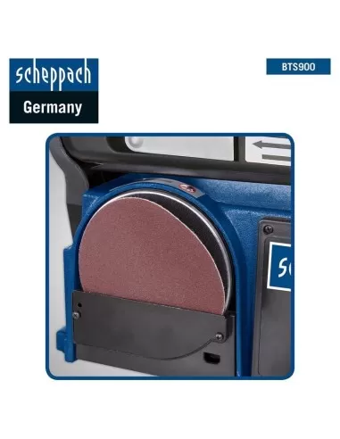 Levigatrice combinata da banco a nastro 100mm piu' disco 150mm Scheppach bts900