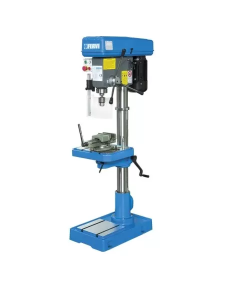 1 - Trapano a colonna da ferro trifase trasmissione a cinghia 400v 1,5 kw Fervi t032 1 - Trapano a colonna da ferro trifase trasmissione a cinghia 400v 1,5 kw Fervi t032